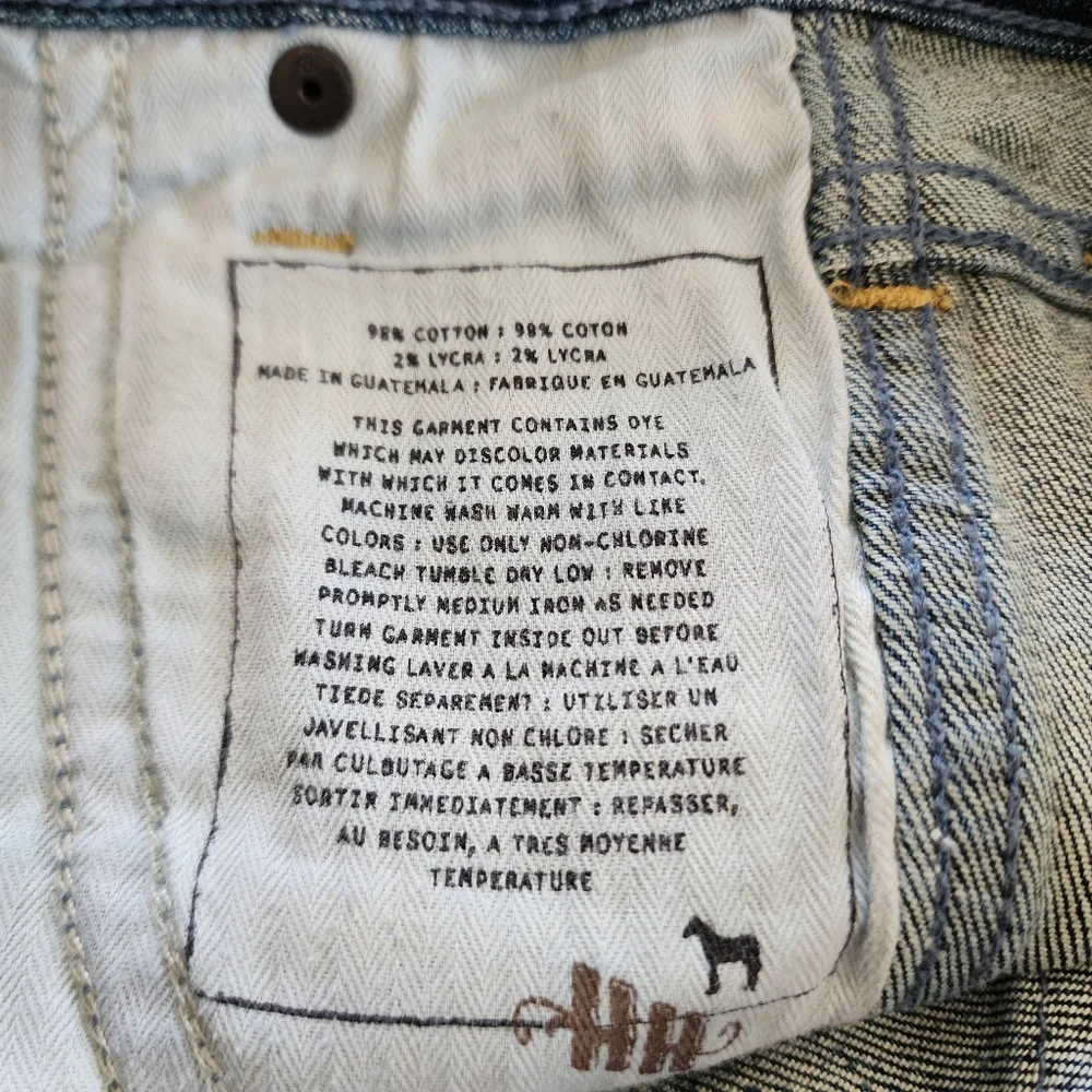 Anthropologie Holding Horses Jean Shorts Womens 27 Blue - Picture 9 of 11